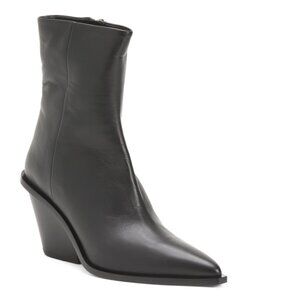 A.EMERY Black Made In Italy Leather Odin Boots